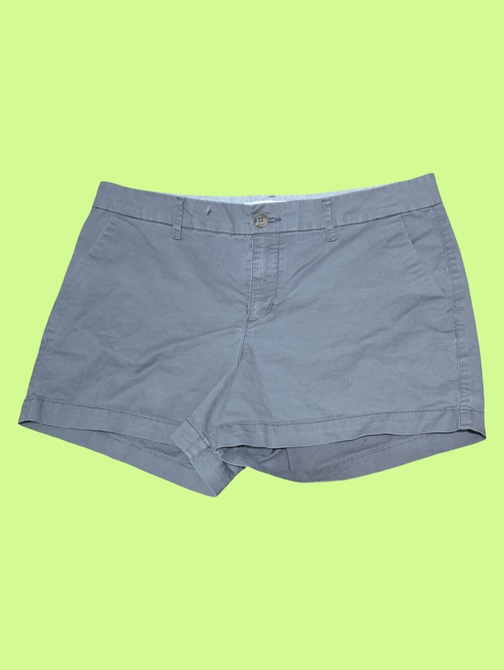 Old Navy Women's Mid-Rise Chino Shorts - Slate Blue